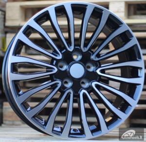 Ratlankis R18x8  5X108  ET  50  63.4  A1340  (INS0181)  Black Polished (MB)  For FORD  (Z3)