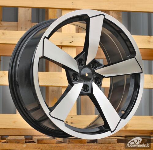 Ratlankis R19x8.5  5X112  ET  32  66.5  F9781  Black Polished (MB)  For AUD  (Z3)  (HYBRID FORGED)