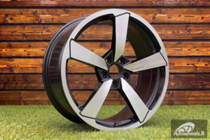Ratlankis R19x8.5  5X112  ET  32  66.5  F9781  Black Polished (MB)  For AUD  (Z3)  (HYBRID FORGED)