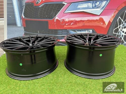 Ratlankis R22x9  5X112  ET  30  66.5  HX06F  Black (BL)  For HAXER  (K4)  (HYBRID FORGED (Front+Rear))