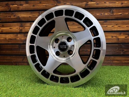 Ratlankis R15x7  4X100  ET  24  57.1  BK927  Black Polished (MB)  For RACIN  (L6)