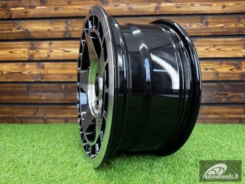 Ratlankis R15x7  4X100  ET  24  57.1  BK927  Black Polished (MB)  For RACIN  (L6)