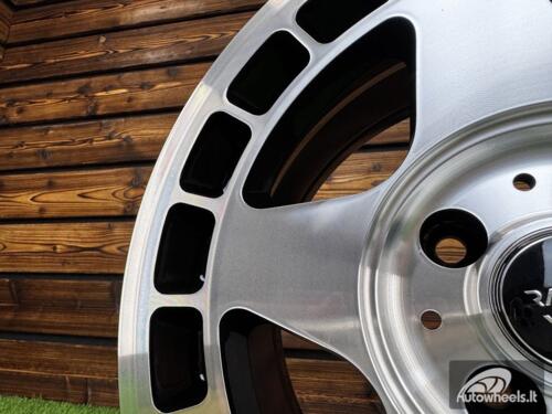 Ratlankis R15x7  4X100  ET  24  57.1  BK927  Black Polished (MB)  For RACIN  (L6)