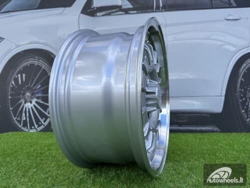 Ratlankis Mercedes Barock Style E 17X8J 5X112 ET35 66.6 Silver with Diamond Cut Lip