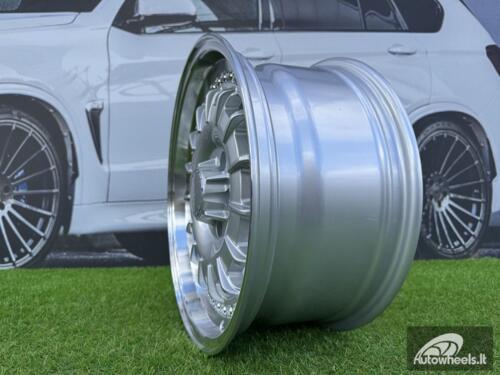 Ratlankis Mercedes Barock Style E 17X8J 5X112 ET35 66.6 Silver with Diamond Cut Lip