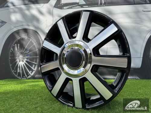 Ratlankis Quanto Sprinter style 16X6.5J 6X130 ET54 84.1 Black with Diamond Cut
