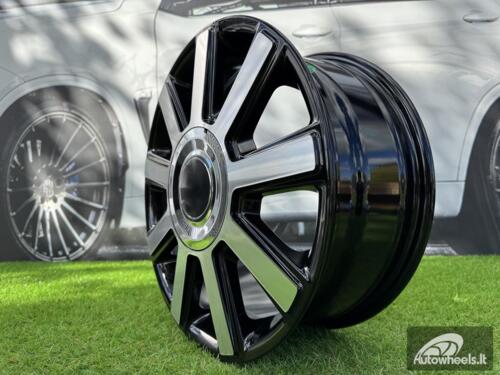 Ratlankis Quanto Sprinter style 16X6.5J 6X130 ET54 84.1 Black with Diamond Cut