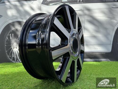 Ratlankis Quanto Sprinter style 16X6.5J 6X130 ET54 84.1 Black with Diamond Cut