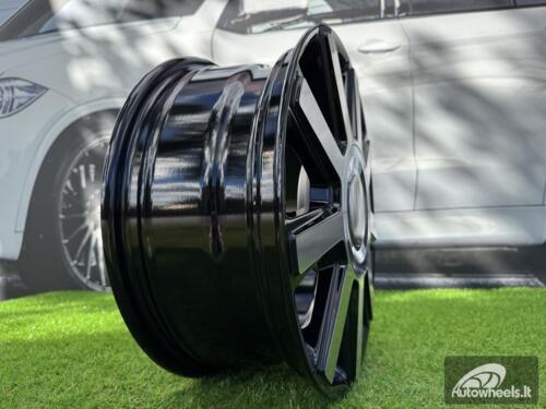 Ratlankis Quanto Sprinter style 16X6.5J 6X130 ET54 84.1 Black with Diamond Cut