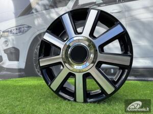 Ratlankis Quanto Sprinter style 16X6.5J 6X130 ET54 84.1 Black with Diamond Cut