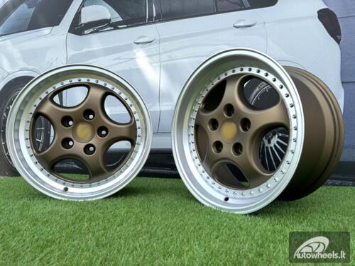 Ratlankis Porsche 964 Turbo Speedline Style R18X8J 5X130 ET50 71.6 Bronze with Diamond Cut Lip