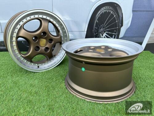 Ratlankis Porsche 964 Turbo Speedline Style R18X8J 5X130 ET50 71.6 Bronze with Diamond Cut Lip
