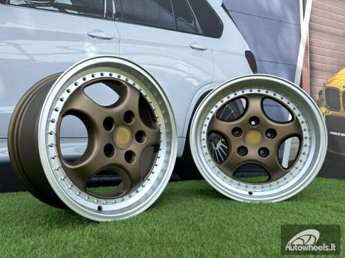 Ratlankis Porsche 964 Turbo Speedline Style R18X9.5J 5X130 ET50 71.6 Bronze with Diamond Cut Lip