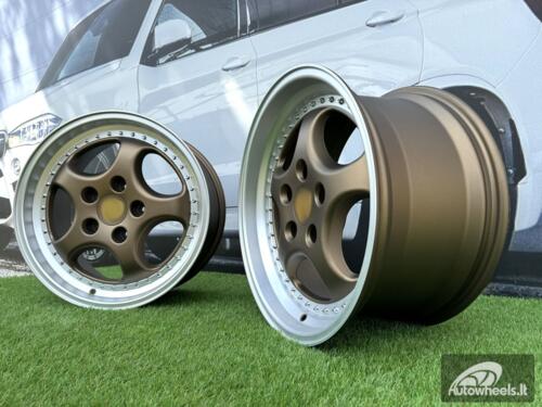 Ratlankis Porsche 964 Turbo Speedline Style R18X9.5J 5X130 ET50 71.6 Bronze with Diamond Cut Lip