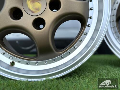Ratlankis Porsche 964 Turbo Speedline Style R18X9.5J 5X130 ET50 71.6 Bronze with Diamond Cut Lip