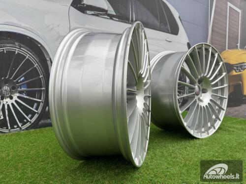 Ratlankis Forged New Alpina Style R21X9.5J 5X120 ET40 72.6 Silver