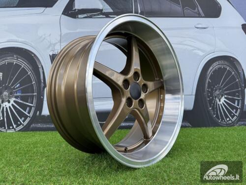 Ratlankis Volvo Ocean MK 18  R18X8.5 5X108 ET6 65.1 Bronze with Diamond Cut Lip (240, 740, 940)
