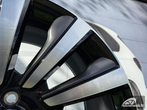 Ratlankis Forged Range Rover 10-Spoke Style R23X9.5J 5X120 ET42.5 72.6 Black with Diamond Cut and Gunmetal Accents