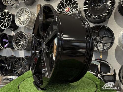 Ratlankis Land Rover Defender Style R22X9.5J 5X120 ET40 72.6 Gloss Black