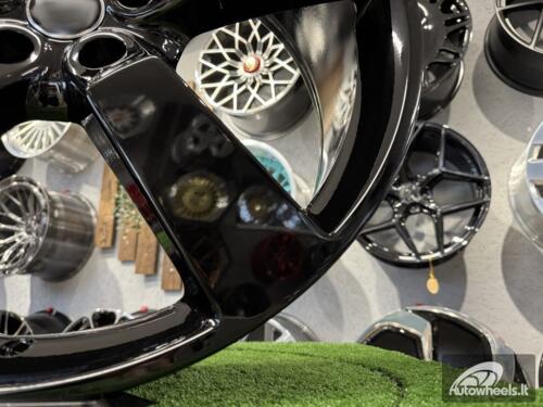 Ratlankis Land Rover Defender Style R22X9.5J 5X120 ET40 72.6 Gloss Black