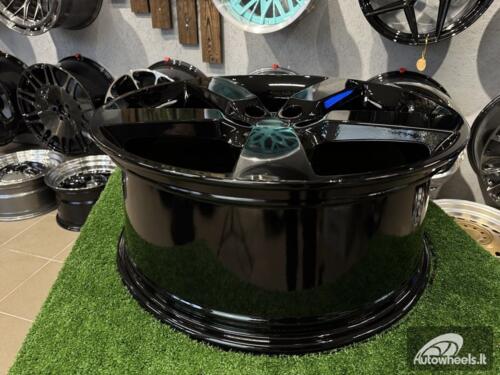 Ratlankis Land Rover Defender Style R22X9.5J 5X120 ET40 72.6 Gloss Black