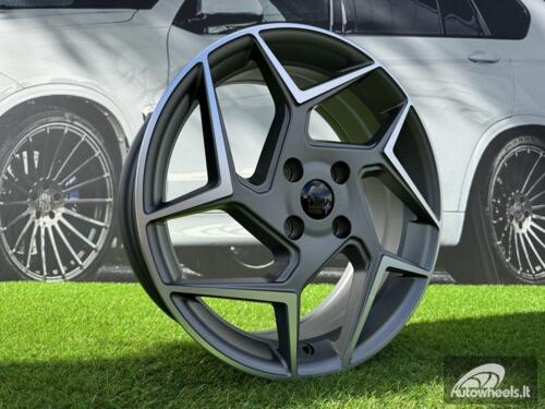 Ratlankis Ford Fiesta ST Style R17X6.5J 4X108 ET38 63.4 Grey with Diamond Cut