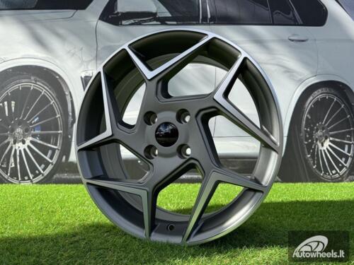 Ratlankis Ford Fiesta ST Style R17X6.5J 4X108 ET38 63.4 Grey with Diamond Cut
