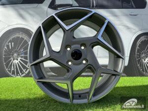 Ratlankis Ford Fiesta ST Style R17X6.5J 4X108 ET38 63.4 Grey with Diamond Cut