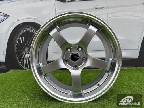 Ratlankis Advan Racing GT Style R17X7.5J 5X108 ET35 73.1 Hyper Black with Diamond Cut Lip