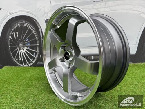 Ratlankis Advan Racing GT Style R17X7.5J 5X108 ET35 73.1 Hyper Black with Diamond Cut Lip