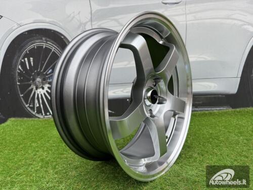 Ratlankis Advan Racing GT Style R17X7.5J 5X108 ET35 73.1 Hyper Black with Diamond Cut Lip