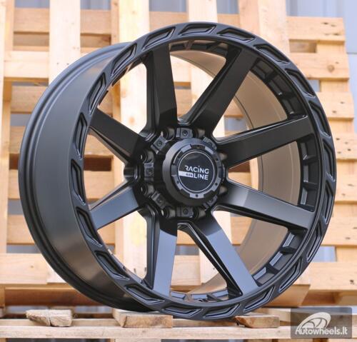 Ratlankis R20x10  8X165.1  ET  M18  125.2  A8917  Black Half Matt (BLHM)  For 4X4  (P)