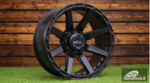 Ratlankis R20x10  8X165.1  ET  M18  125.2  A8917  Black Half Matt (BLHM)  For 4X4  (P)