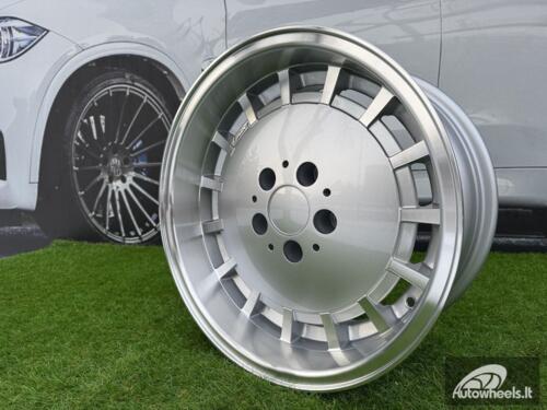 Ratlankis R16x8  5X112  ET  11  66.6  SW355  Silver+Polished Lip (SP)  For MER  (P1)  (Rear+Front)