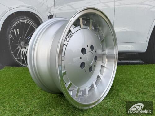 Ratlankis R16x8  5X112  ET  11  66.6  SW355  Silver+Polished Lip (SP)  For MER  (P1)  (Rear+Front)