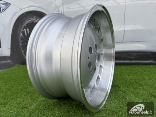 Ratlankis R16x8  5X112  ET  11  66.6  SW355  Silver+Polished Lip (SP)  For MER  (P1)  (Rear+Front)