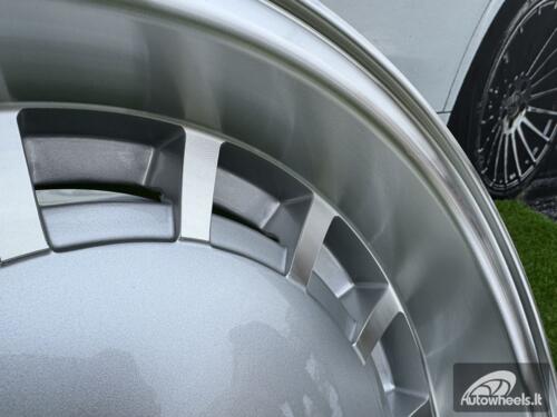 Ratlankis R16x8  5X112  ET  11  66.6  SW355  Silver+Polished Lip (SP)  For MER  (P1)  (Rear+Front)