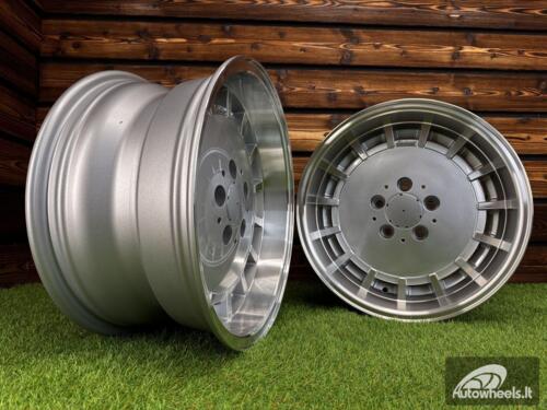 Ratlankis R16x8  5X112  ET  11  66.6  SW355  Silver+Polished Lip (SP)  For MER  (P1)  (Rear+Front)