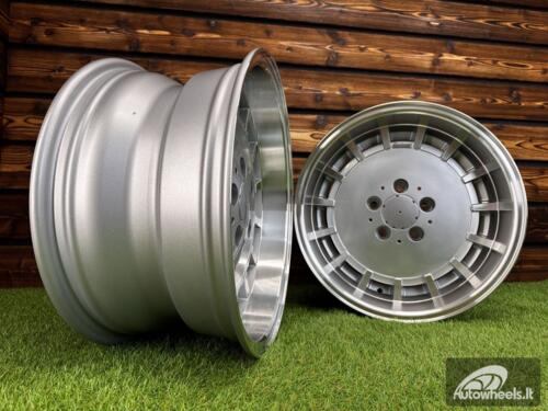 Ratlankis R16x8  5X112  ET  11  66.6  SW355  Silver+Polished Lip (SP)  For MER  (P1)  (Rear+Front)