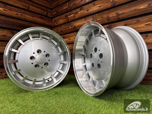 Ratlankis R16x8  5X112  ET  11  66.6  SW355  Silver+Polished Lip (SP)  For MER  (P1)  (Rear+Front)