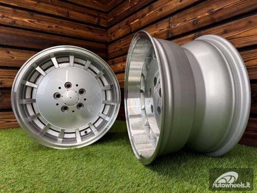 Ratlankis R16x8  5X112  ET  11  66.6  SW355  Silver+Polished Lip (SP)  For MER  (P1)  (Rear+Front)