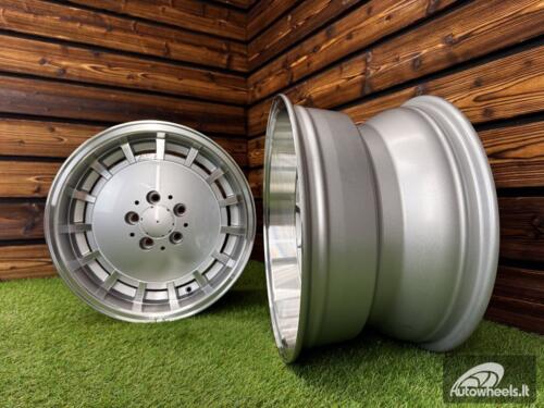 Ratlankis R16x8  5X112  ET  11  66.6  SW355  Silver+Polished Lip (SP)  For MER  (P1)  (Rear+Front)