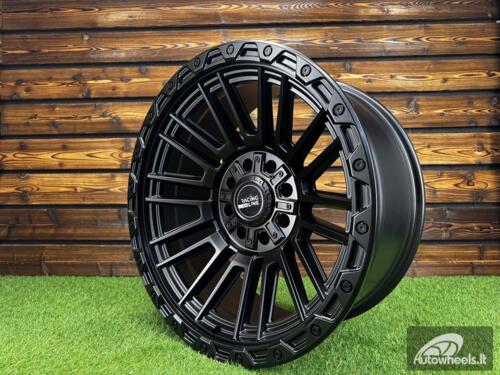 Ratlankis R20x9.5  8X165/170  ET  M18  125.1  A1892  Black Matt (BM)  For 4X4  (P)