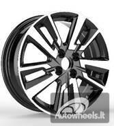 Ratlankis R15x6  4X100  ET  40  60.1  A5831  Black Polished (MB)  For NISS  (P)
