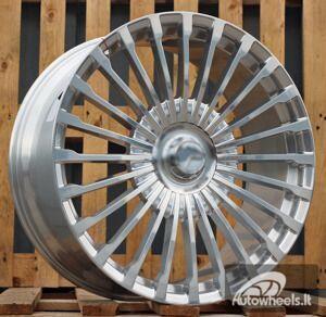 Ratlankis R23x10  5X112  ET  40  66.6  F138  Full Polished (FPL)  For MER  (P1)  (HYBRID FORGED Rear+Front)