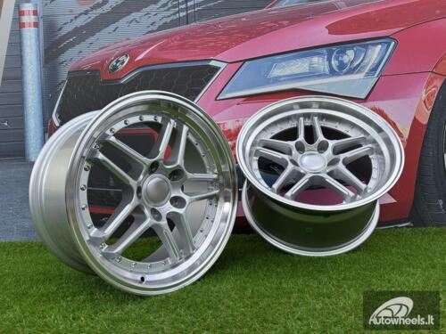 Ratlankis R17x9.5  5X120  ET  25  72.6  A5863  Silver+Polished Lip (SP)  For BMW  (P)  (Rear+Front)