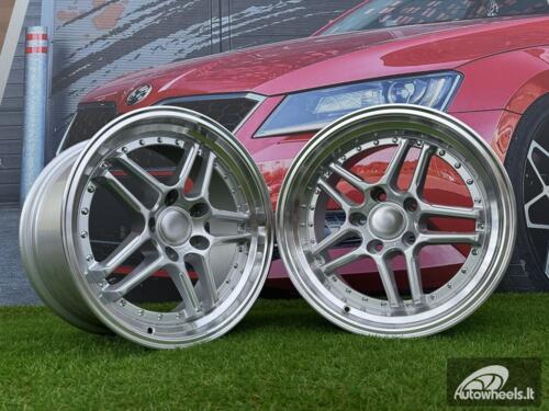 Ratlankis R17x9.5  5X120  ET  25  72.6  A5863  Silver+Polished Lip (SP)  For BMW  (P)  (Rear+Front)
