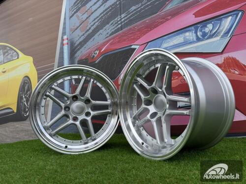 Ratlankis R17x9.5  5X120  ET  25  72.6  A5863  Silver+Polished Lip (SP)  For BMW  (P)  (Rear+Front)