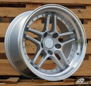 Ratlankis R17x9.5  5X120  ET  25  72.6  A5863  Silver+Polished Lip (SP)  For BMW  (P)  (Rear+Front)