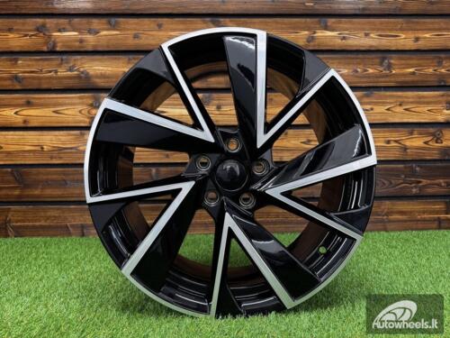 Ratlankis R18x8  5X112  ET  41  57.1  FE181  (YF5698)  Black Polished (MB)  For SKODA  (A)  (HYBRID FORGED)